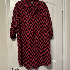 Pink and Black Dress